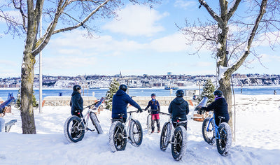 Initiation guidée au fatbike au centre-ville de Québec par Tuque et bicycle expériences