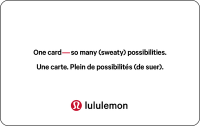 Lululemon Canada Virtual Gift Card - 5 to 10 years by Lululemon