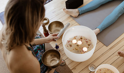 Private relaxation session with Tibetan bowls by Yoga Nessa